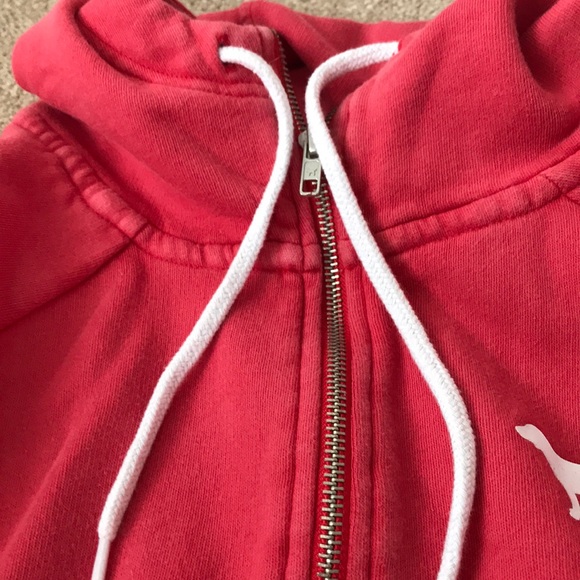 Coral Hooded Sweater From Pink With Pockets - Picture 5 of 8